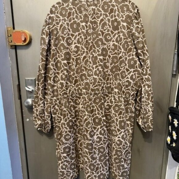 Retro Boho Voile floral Mini Shirtdress - Picture 14 of 16